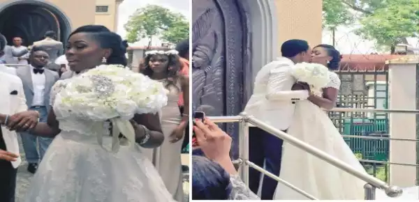 Adams Oshiomhole & Wife, Iara Stun At The Wedding Of President Buhari’s Photographer [See Photos]